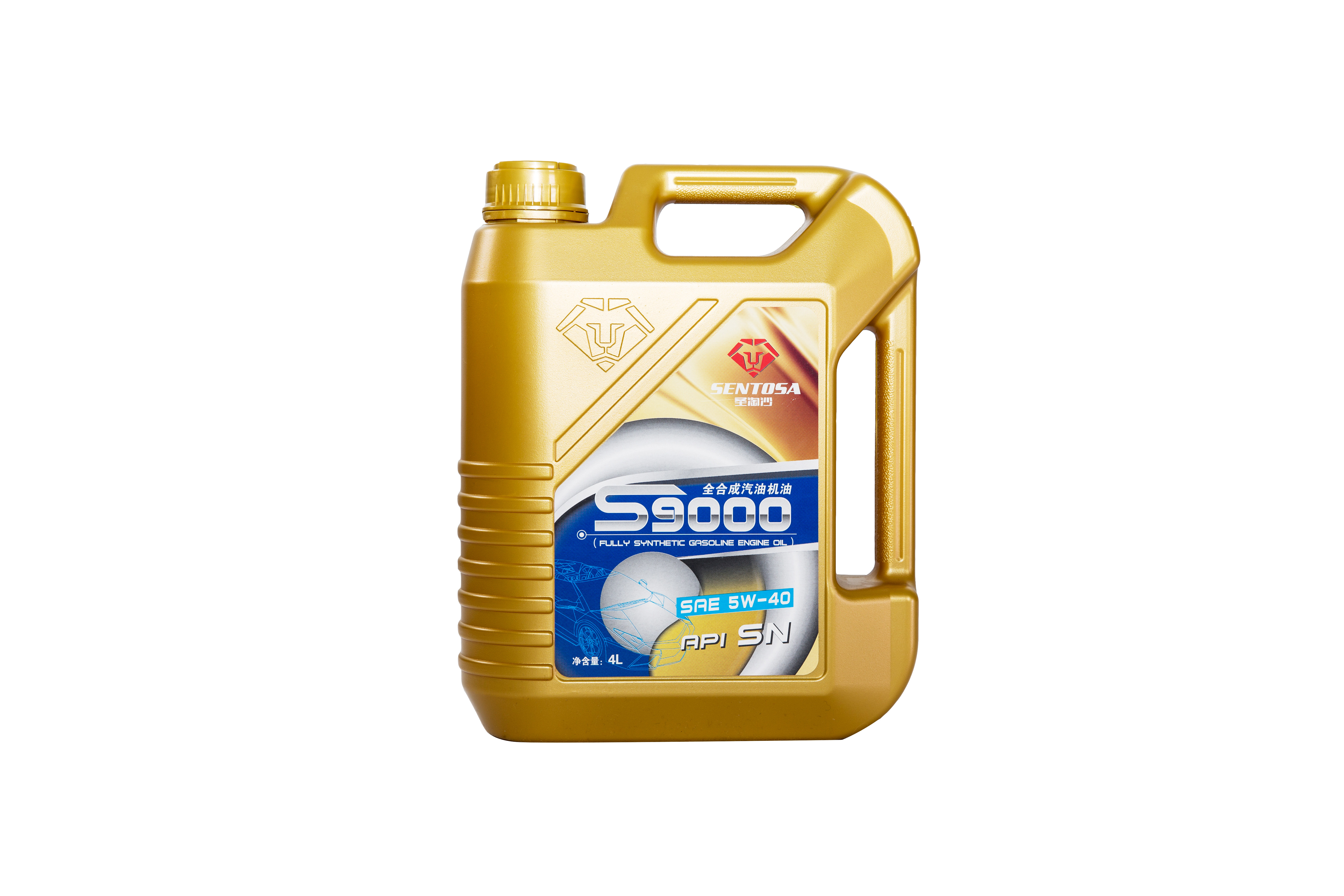 圣淘沙 汽油機(jī)油 S9000 SN 5W-40 4L 正.jpg